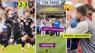 🤯Arrowhead Stadium 72K Rival Fans & Celebrities' Reaction to Messi GOLAZO GOAL vs Sporting KC!