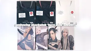 unboxing blackpink "born pink" albums + shopping vlog ❦ all box set + member digipack versions !