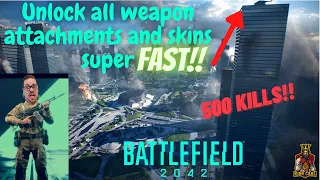 Fastest Way to Unlock  All Weapon Attachments and Skins in Battlefield 2042!