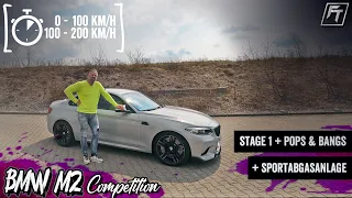BMW M2 Competition Tuning | Stage 1 + Pops & Bangs + Sportabgasanlage von Bastuck | FastTuning