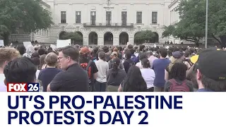 Pro-Palestine protests at UT Austin goes into day 2