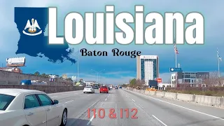 [4K] Baton Rouge, Louisiana | Driving Tour - I12 & I10 to Baton Rouge, 3/2024 🇺🇸 | 배턴루지, 루이지아나, 미국