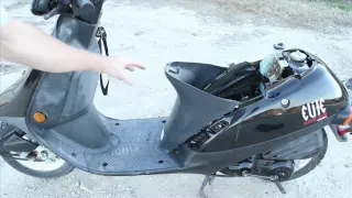 Honda Elite 50 - Rear End Removal | MicBergsma