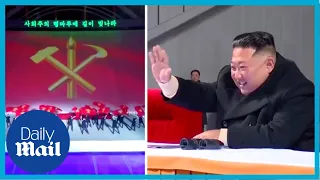 Kim Jong Un watches North Korea grand New Year celebration