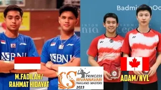 Thailand Masters 2023 |Men's Doubles| M.Rayhan Nur Fadillah/Rahmat vs Dong Adam (Xingyu)/Nyl Yakura