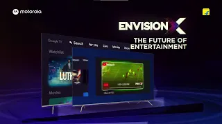 Introducing Motorola EnvisionX 4K QLED Google TV | Step into The Future of Entertainment