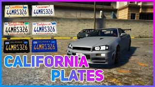 GTA V Mod Install: California Plates