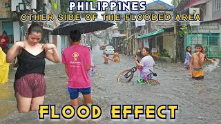 OTHER SIDE OF THE FLOODED AREA AFTER SUPER INTENSE HEAVY RAIN | FLOOD EFFECT SCENARIOS [4K] 🇵🇭