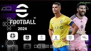 🆕🆓 eFOOTBALL PES 2024 PPSSPP CAMERA PS5 UPDATE REAL FACES SMALL FONT LATEST TRANSFERS & KITS 2024/25