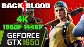 Back 4 Blood on GTX 1650 4GB | 1080p 1440p 4K | PC Performance Gameplay!