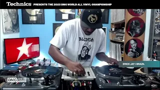 Performance do DJ Brasileiro Erick Jay (novo campeão do DMC All Vinyl Championship - 2023)...