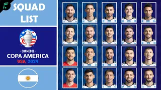 🇦🇷 ARGENTINA LIST SQUAD for CONMEBOL Copa America 2024 ft Messi, Lautaro, Alvarez | FAN Football