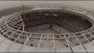 Стадион "Самара Арена" / The construction of the stadium in Samara #Russia