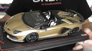 1/18 Lamborghini Aventador SVJ Roadster by MR Models - Full Review