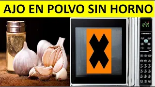 Como hacer Ajo en Polvo SIN HORNO en  Casa para AHORRAR  Más!!