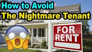 Avoid the NIGHTMARE tenant and eviction: My Tenant screening process