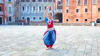 Morning Odissi dance practice in Venice, Italy | Shankaravaranam Pallavi