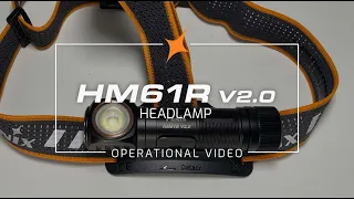 Fenix HM61R V2.0 Rechargeable Headlamp Operation and Features