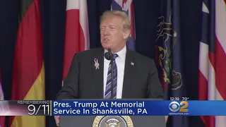 Trump Attends 9/11 Memorial Service In Shanksville