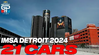 IMSA DETROIT GRAND PRIX ENTRY LIST 2024 REVELEAD - 21 CARS CONFIRMED