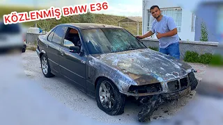 17.500TL’ye KÖZLENMİŞ BMW E36 ALDIM (RESTORASYON PART 1) YANMIŞ ARABA