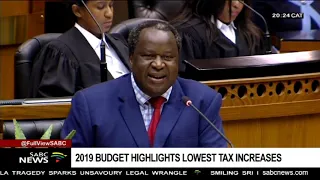 Budget 2019 highlights lowest tax increase