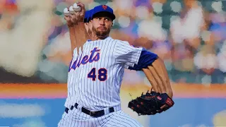 New York Mets Jacob deGrom Warms Up To Lynyrd Skynyrd's Simple Man - 8/7/22