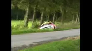 Crazy!! Lucky rally driver and spectators ;)