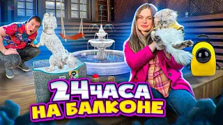 24 ЧАСА НА ОТКРЫТОМ БАЛКОНЕ С КОТОМ И СОБАКОЙ | СОБИРАЕМСЯ НА ДАЧУ С БИЛЛИ И КЕВИНОМ