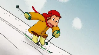 George uczy się jazdy na nartach | Ciekawski George | Bajki Po Polsku