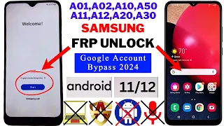 All Samsung Android 11/12 Frp Bypass New method 2024 After Restore Google Account Bypass Without PC