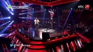 #MBCTheVoice - "الموسم الثاني - سامر سعيد وعمار خطاب "فوق النخل