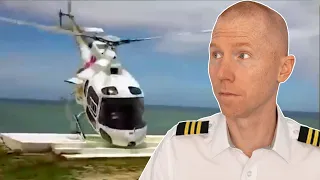 Helicopter Flips Over on Landing | Viral Debrief