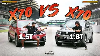 Proton X70 1.5T vs Proton X70 1.8T - Same same but different, is bigger better?