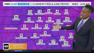 Temps warming up a bit before another cold front