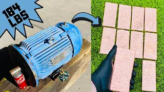 184 LB Massive Motor Melt Down - Scrapyard Search - ASMR Metal Melting - BigStackD Trash To Treasure