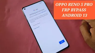 Oppo Reno 5 Pro FRP Bypass Android 13 Without PC Latest Security | Reno 5 Pro frp unlock