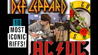 TOP 10 MOST ICONIC 80'S GUITAR RIFFS