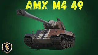 ОБЗОР В РАНДОМЕ. AMX M4 49 WOT BLITZ. МАСТЕР. СТОИТ ЛИ ПОКУПАТЬ?