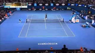 Shane Warne Catches Ball at Australian Open!