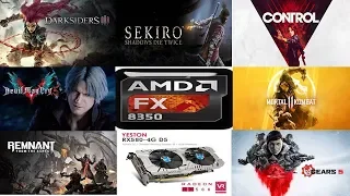 FX 8350 em 2019 testes em 7 jogos (FX 8350 + RX 580)