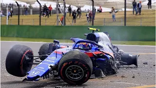 Formula 1 2019. Crash Compilation.