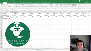 Лайфхак в Excel - Как легко протянуть формулу на много столбцов вправо