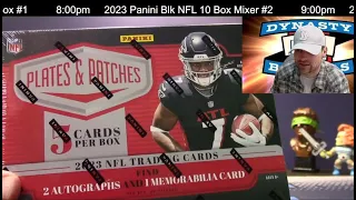 2023 Plates and Patches Football Card 6 Box Half Case Break #5   Sports Cards