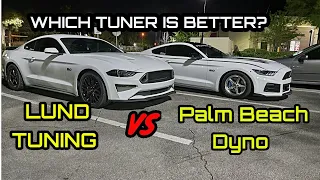 Mustang On Mustang Crime! Which Tuning is better? Lund or Palm Beach Dyno! Coyote Mustangs!