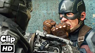 Captain America VS Crossbones Hindi  Fight Scene  Captain America Civil War  Movie Clip 4K HD