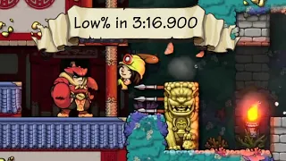 Beating Spelunky 2 in Less Than 200 Seconds With NO ITEMS