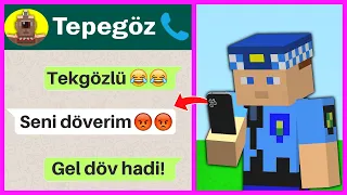 KEREM KOMİSER, TEPEGÖZLE KAVGA EDİYOR! 😱 - Minecraft