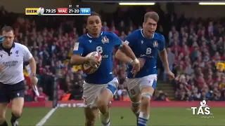 Ange Capuozzo's Man Of The Match Performance vs Wales | Italy vs Wales Six Nations 2022