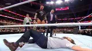 Randy Orton RKO on Daniel Bryan - Raw - August 19, 2013